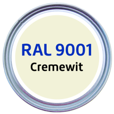 Aflakservice dichte deur RAL 9001 crèmewit