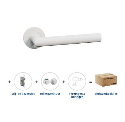 Sluitwerkpakket 2010 Orbit toilet WIT