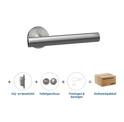 Sluitwerkpakket 2014 Carina toilet RVS