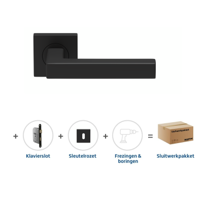 Sluitwerkpakket 2065 Squared 16 regular sleutel BRONS