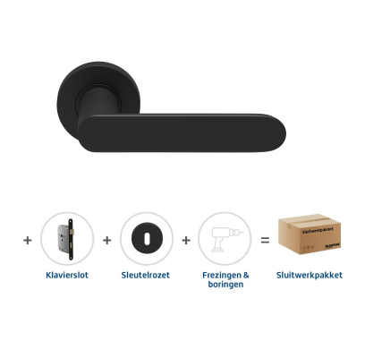 Sluitwerkpakket 2149 Arc 24 regular sleutel ZWART